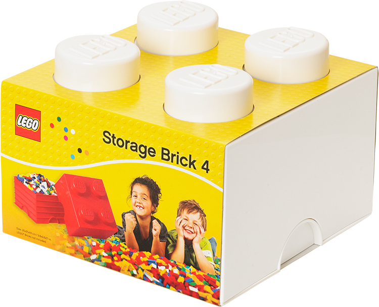 レゴ ストレージボックス ブリック 4 ホワイト | レゴ社公認 レゴ